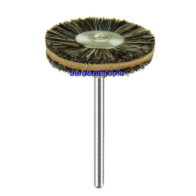 Polishing brush maintenance and cleaning